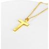 ChainsHouse Cubic Zirconia Cross Necklace for Women | Elegant Layered Cross Pendant | Religious Crucifix Tiny Cross Necklaces for Women Girls, Send Gift Box(a: Classic Cross – Gold)