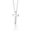 ChainsHouse Cubic Zirconia Cross Necklace for Women | Elegant Layered Cross Pendant | Religious Crucifix Tiny Cross Necklaces for Women Girls, Send Gift Box(a: Classic Cross – Silver)