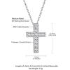 ChainsHouse Cubic Zirconia Cross Necklace for Women | Elegant Layered Cross Pendant | Religious Crucifix Tiny Cross Necklaces for Women Girls, Send Gift Box(b: Inlaid CZ – Silver)