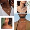 ChainsHouse Flat Snake Chain Herringbone Choker Necklace for Women, Stainless Steel/Rose Gold/18K Gold Plated Dainty Adjustable Simple Short Layered Necklaces, 12″/15″/18″ with 3.5″ Extender(a. stainless-3mm)