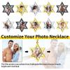 ChainsHouse Magen Star of David Necklace for Men Women, Stainless Steel/18K Gold Plated Hexagram/Dog Tag Pendant Jewish Israel Jewelry(02-Gold-David Star)