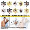 ChainsHouse Magen Star of David Necklace for Men Women, Stainless Steel/18K Gold Plated Hexagram/Dog Tag Pendant Jewish Israel Jewelry(02-Steel-David Star)