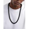ChainsHouse Miami Cuban Chain Necklace for Men Women, 3mm/6mm/9mm/12mm Width, 316L Stainless Steel/14K Gold/Black Plated, Hypoallergenic Mens Hip Hop Chain, 14″/18″/20″/22″/24″/26″/28″/30″(J: 9mm-black)