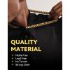 ChainsHouse Miami Cuban Link Chain Necklace for Men, 4.8mm/6mm/10mm/14mm Width, 14K Gold Plated/Stainless Steel/Black Mens Chunky Hip Hop Necklace Curb Chains, 14″-30″ Length, Come Gift Box(F: gold-14mm)
