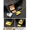 ChainsHouse Personalized Locket Necklace, Custom Envelope Necklaces with Photo Message Engraved for Women, Stainless Steel/Black/Gold/Rose Gold Plated Memorial Gift for Wife (with Gift Box)(B – Love You Envelope-Gold)