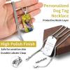 ChainsHouse Personalized Photo Necklace Men Women, Stainless Steel/18K Gold Plated Chain, Custom Picture Image Engrave Text Rectangular/Heart/Oval/Dogtag Pendant DIY Memorial Jewelry,Send Gift Box(D: Army Dogtag-Steel)