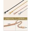 ChainsHouse Snake Chain Necklace for Women 1.2mm, 14-30″ Adjustable with 5cm Extender for Pendants Lockets, Rose Gold/Stainless Steel/Black/14K Gold Hypoallergenic Dainty Jewelry Gift(A: Rose Gold)