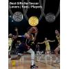 ChainsHouse Sports Football/Basketball/Volleyball/Baseball/Rugby Necklace for Men Women, Gold/Black/Solid Stainless Steel 3D Ball Sport Necklaces Charm Pendants, Sports Fan Ball Jewelry Gifts(03. Basketball-Stainless Steel)