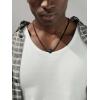 ChainsHouse Sports Football/Basketball/Volleyball/Baseball/Rugby Necklace for Men Women, Gold/Black/Solid Stainless Steel 3D Ball Sport Necklaces Charm Pendants, Sports Fan Ball Jewelry Gifts(05. Volleyball-Black)