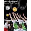 ChainsHouse Sports Football/Basketball/Volleyball/Baseball/Rugby Necklace for Men Women, Gold/Black/Solid Stainless Steel 3D Ball Sport Necklaces Charm Pendants, Sports Fan Ball Jewelry Gifts(05. Volleyball-Gold)