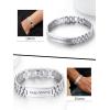 ChainsHouse Wristband ID Bracelets for Men, Stainless Steel/18K Gold/Black Metal Plated, Personalized Engrave Chunky Bracelet Bangle, with Removal Tool, 15MM/15.5MM Width, 8.27-8.66 Inch Length(s. A Set-Steel-Cutom)