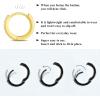 ORANGELOVE 3 Pairs 14K Gold Plated Huggie Hoop Earrings Set for Women or Men Lightweight Hypoallergenic Small Hoop Earring Pack Multiple Piercing Stacks Cartilage Piercing Jewelry(Clear CZ-Gold-8/10/12mm)