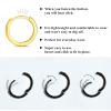 ORANGELOVE 3 Pairs 14K Gold Plated Huggie Hoop Earrings Set for Women or Men Lightweight Hypoallergenic Small Hoop Earring Pack Multiple Piercing Stacks Cartilage Piercing Jewelry(Gold-9/10/12mm)
