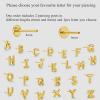 ORANGELOVE 316L Surgical Steel Gold Threadless Nose Studs Nose Rings,Tiny Initial Letter Stud Earring,20G Flat Back Earring, Alphabet Name Earrings Tragus Helix Cartilage Ear Piercing for Women Men(Gold)