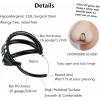 ORANGELOVE 316L Surgical Steel Hinge Triple Hoop Segment Nose Rings Cartilage Hoop Seamless Hinged Clicker Ear Piercing for Helix, Tragus, Conch, Cartilage, Nostril Piercings 20G 18G 16G(Black-CZ Triple Hoop)