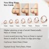 ORANGELOVE 316L Surgical Steel Hinge Triple Hoop Segment Nose Rings Cartilage Hoop Seamless Hinged Clicker Ear Piercing for Helix, Tragus, Conch, Cartilage, Nostril Piercings 20G 18G 16G(Rose Gold-Triple Hoop)