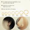 ORANGELOVE 316L Surgical Steel Hinge Triple Hoop Segment Nose Rings Cartilage Hoop Seamless Hinged Clicker Ear Piercing for Helix, Tragus, Conch, Cartilage, Nostril Piercings 20G 18G 16G(Gold-Triple Hoop)