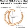 ORANGELOVE Double Hoop Nose Ring 18G 16G 316L Surgical Steel Cartilage Earring Septum Jewelry Seamless Hinged Clicker Segment Ring Conch Daith Tragus Helix Rook Piercing Earring Lip Ring(1pc/20G/Diameter:6mm/Rose Gold)