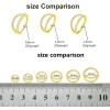 ORANGELOVE Double Open Stack CZ Nose Ring Hoop 316L Surgical Steel Helix Rook Conch Cartilage Daith Tragus Earrings Hinged Segment Nostril Piercing Septum Clicker 20G 18G 16G Lip Ring(1pc/16G 12mm Gold/Clear CZ)