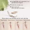ORANGELOVE G23 Titanium 14G Belly Button Rings for Women Hinged Hoop Clicker Belly Ring Reverse Curved Navel Ring Floating Navel Barbell Piercing Jewelry 14 Gauge 8mm 10mm 12mm 14mm(CZ Silver)