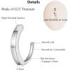 ORANGELOVE G23 Titanium 14G Belly Button Rings for Women Hinged Hoop Clicker Belly Ring Reverse Curved Navel Ring Floating Navel Barbell Piercing Jewelry 14 Gauge 8mm 10mm 12mm 14mm(Silver)
