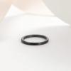TRUMIUM 2mm 4mm 6mm 8mm 10mm Tungsten Ring Wedding Band for Women Men Bevel Edges Brushed Comfort Fit Size 4-15(2mm Black)