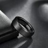 TRUMIUM 2mm 4mm 6mm 8mm 10mm Tungsten Ring Wedding Band for Women Men Bevel Edges Brushed Comfort Fit Size 4-15(Black 6mm I Love You)