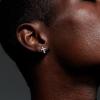 TRUMIUM Cross Earrings for Men Women 925 Sterling Silver Dangle Earrings Hypoallergenic Silver Gold Stud Cubic Zirconia(Cross Stud-Silver)