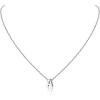 A Initial Necklace 925 Sterling Silver Letter Pendant Personalized 26 Alphabet Necklaces for Women Men Gift with 18″ Rolo Chain