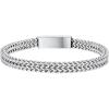 ChainsHouse Bracelet for Men Franco Curb Chain Link with Sturdy Clasp, 7.5/8.3/9 Inches Length 6/10/12MM Width Bracelet Chain Gift for Dad, Husband, Father’s Day, Birthday(A: 6mm-Steel)
