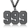 001~999 Number Custom-Black