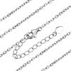 ChainsHouse Sterling Silver Necklace, Cuban/Figaro/Twisted Rope/Rolo/Box Chain, No Tarnish Mens Women Jewelry, 14″-30″, Send Gift Box(D-Silver-1.5mm-Rolo)