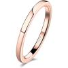 TRUMIUM 2mm 4mm 6mm 8mm Tungsten Wedding Band Ring for Men Women Silver/Rose Gold Plated/Rainbow/Gold Plated Domed High Polish Engagement Promise Rings Comfort Fit 4-15(2mm rose gold plated)