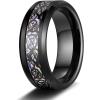 TRUMIUM 8mm Tungsten Carbide Rings for Men Women Celtic Dragon Cubic Zirconia Promise Wedding Ring Black/Blue/Green/Red Comfort Fit Size 7-14(8mm Rainbow Dragon)