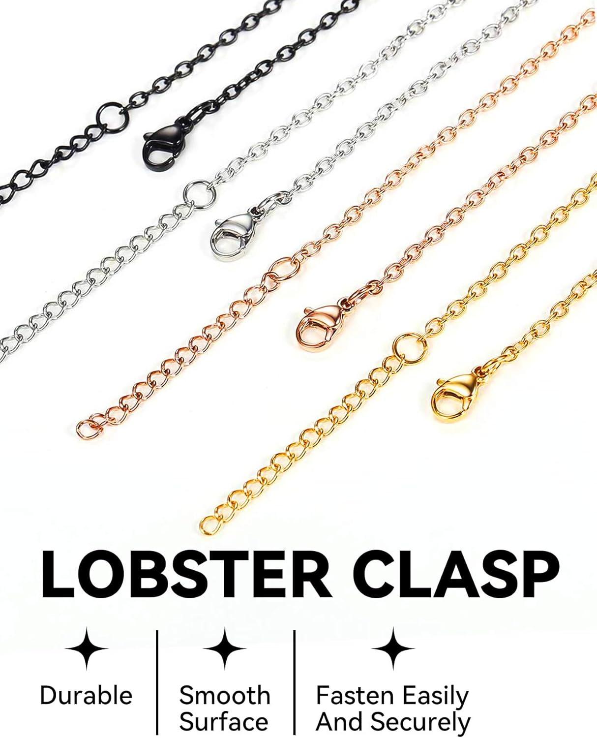 imageChainsHouse Thin Rolo Chain Necklaces for Women Men 14MM2MM Cable Chains with 5cm Extender Chain Stainless SteelBlack14K GoldRose Gold Plated Sturdy Womens Chain Necklaces 1630 InchG2mmrose gold