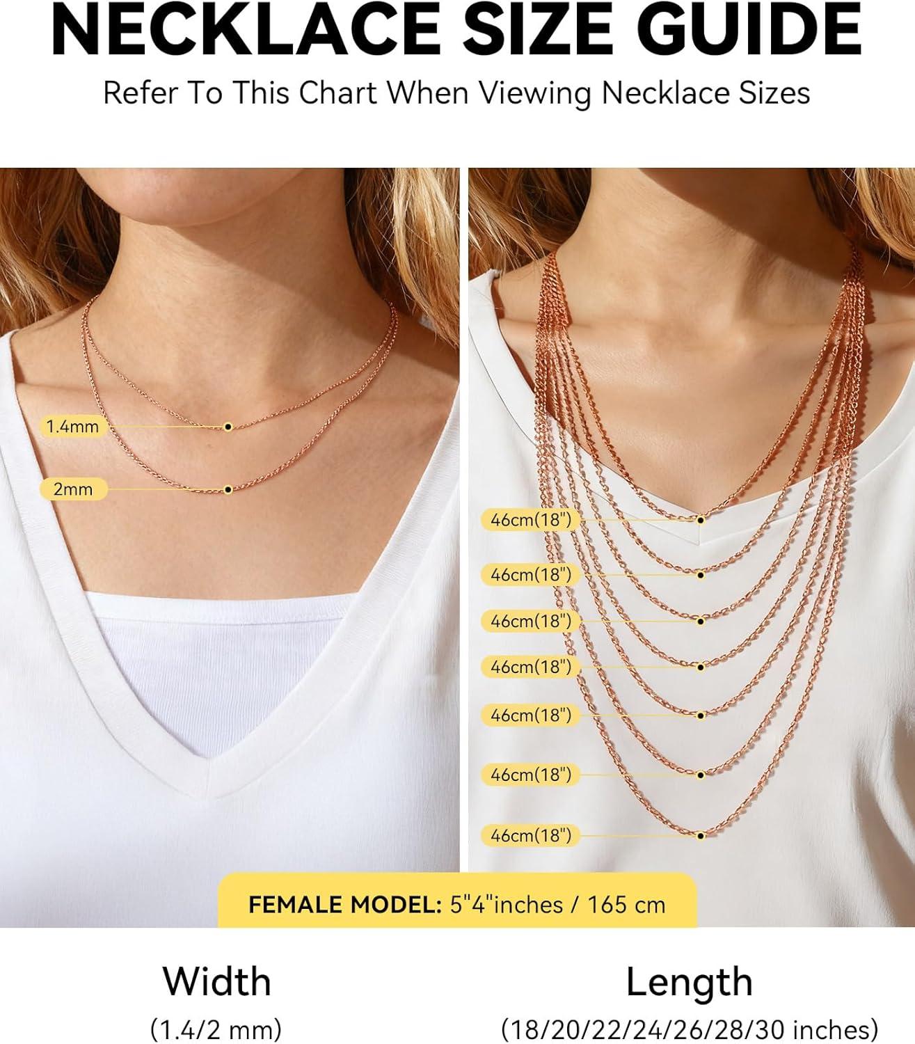 imageChainsHouse Thin Rolo Chain Necklaces for Women Men 14MM2MM Cable Chains with 5cm Extender Chain Stainless SteelBlack14K GoldRose Gold Plated Sturdy Womens Chain Necklaces 1630 InchG2mmrose gold