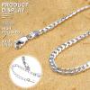 ChainsHouse Ankle Bracelets for Women, Stainless Steel Beaded Chain Ankle Bracelet, Womens Heart Anklets for Summer Beach Jewelry Gifts(A: cuban-3mm-sterling silver)