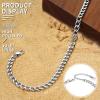 ChainsHouse Ankle Bracelets for Women, Stainless Steel Beaded Chain Ankle Bracelet, Womens Heart Anklets for Summer Beach Jewelry Gifts(B: cuban-5mm-stainless)