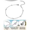 ChainsHouse Ankle Bracelets for Women, Stainless Steel Beaded Chain Ankle Bracelet, Womens Heart Anklets for Summer Beach Jewelry Gifts(I: bead-3.5mm-stainless steel)