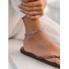 ChainsHouse Ankle Bracelets for Women, Stainless Steel Chain Anklets Waterproof, Women Summer Beach Jewelry Gift, Come with Box(01. 1Pcs-(6mm)-Paperclip-Steel)