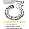 ChainsHouse Ankle Bracelets for Women, Stainless Steel Chain Anklets Waterproof, Women Summer Beach Jewelry Gift, Come with Box(03. 3Pcs-(2+3+6mm)-Paperclip-Black)