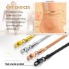 ChainsHouse Ankle Bracelets for Women, Stainless Steel Chain Anklets Waterproof, Women Summer Beach Jewelry Gift, Come with Box(09. 3mm-Herringbone-Gold)