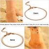 ChainsHouse Ankle Bracelets for Women, Stainless Steel Chain Anklets Waterproof, Women Summer Beach Jewelry Gift, Come with Box(09. 3mm-Herringbone-Rose Gold)