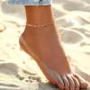 ChainsHouse Ankle Bracelets for Women, Stainless Steel Chain Anklets Waterproof, Women Summer Beach Jewelry Gift, Come with Box(12. 4.2mm-Paperclip-Gold)