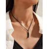 ChainsHouse Thin Rolo Chain Necklaces for Women Men, 1.4MM/2MM Cable Chains with 5cm Extender Chain, Stainless Steel/Black/14K Gold/Rose Gold Plated Sturdy Women’s Chain Necklaces, 16-30 Inch(H-2mm-black)