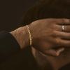 TRUMIUM 18k Gold Filled Link Chain Bracelets for Men Women 3mm Diamond-Cut Mens Gold Figaro Chain Length 7/8/9 inches(3mm Figaro Chain – Length 7 inches)
