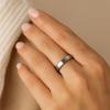 TRUMIUM 4mm 6mm 8mm Tungsten Rings for Men Women Engagement Wedding Band Brushed Black Comfort Fit Size 4-15(4mm Black)