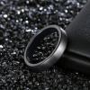 TRUMIUM 4mm 6mm 8mm Tungsten Rings for Men Women Engagement Wedding Band Brushed Black Comfort Fit Size 4-15(4mm Black)