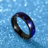 TRUMIUM 4mm Tungsten Rings for Men Women Blue Turquoise Lapis Lazuli Inlay Mens Wedding Band Silver Engagement Promise Ring High Polished Dome Comfort Fit Size 6-12(6mm Blue Shell)