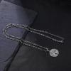 TRUMIUM Compass Necklace for Mens Womens 18k Gold Silver Plated Pendant Necklaces Stainless Steel Rope Chain 22inches with 2″ Chain Extenders(Compass-Silver)